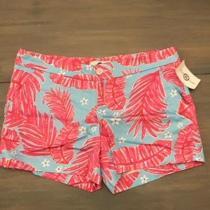 NWT Kaeli Smith Palm Leaf Print Shorts